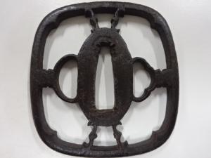 鉄地　雁繋ぎ　鍔